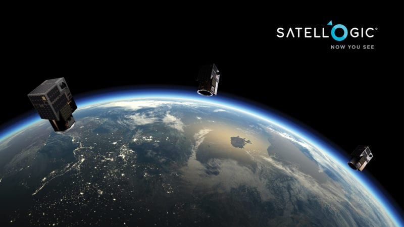 Rendering of a Satellogic satellite in orbit. Photo: Satellogic