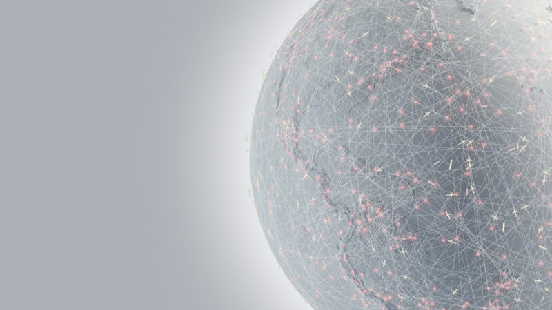 A visualization of OneWeb's constellation. Photo: OneWeb
