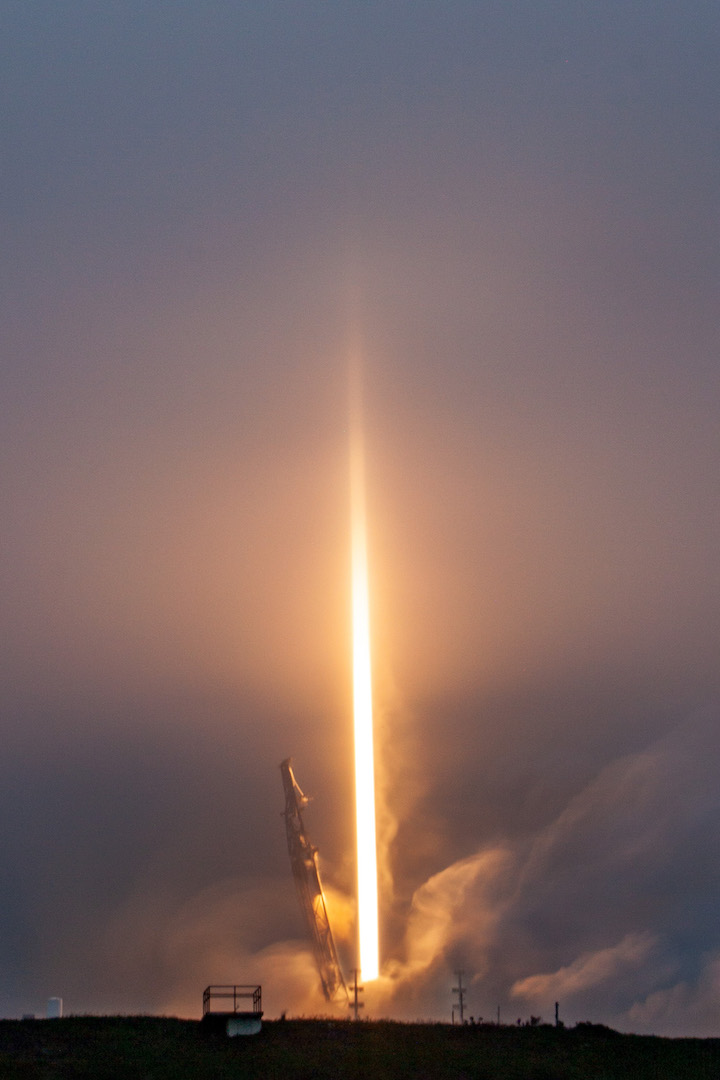 Space Development Agency Tranche 0 mission to LEO on April 2. Photo: SpaceX 
