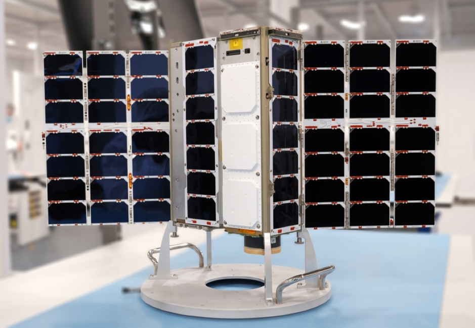 FOREST-1, the first satellite launched for OroraTech, a 6U satellite, which is the same size of the satellites that will be developed for OroraTech’s 8-satellite constellation Source: Spire