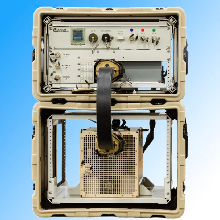A Comtech software-defined adaptive troposcatter modem. Photo: Comtech 