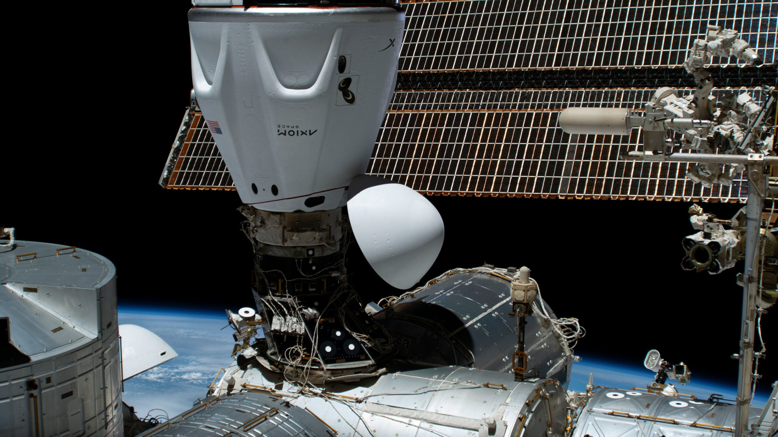 SpiderOak sent and received secure ops traffic using Axiom Space-provided AWS Snowcone aboard the International Space Station. Credit: NASA