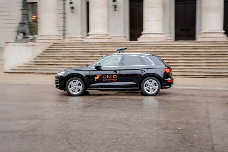 UNIO conducted a connected car demo in Germany in November 2023. Photo: UNIO 