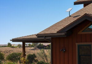 Starlink on a residential home. Photo: SpaceX