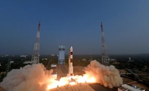 Photo: ISRO's January launch of the PSLV-C58 rocket. ISRO photo.
