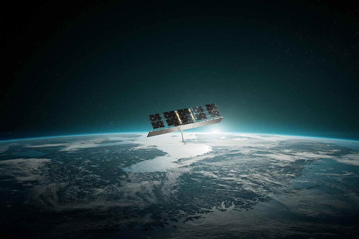 An Iceye satellite in orbit. Photo: Iceye 
