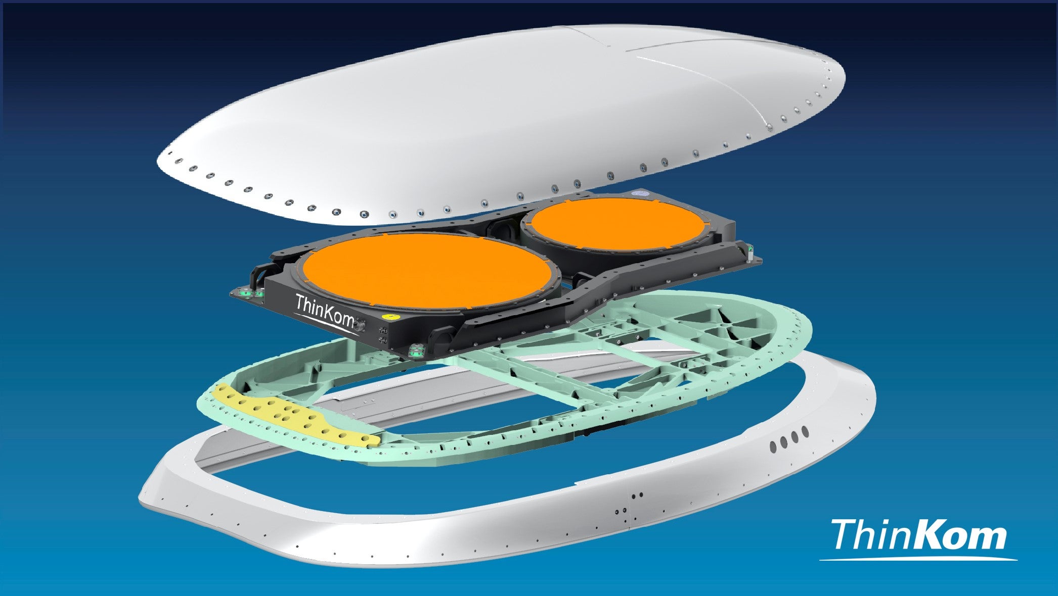 The ThinAir GT 2517 antenna. Photo: ThinKom