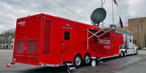 Verizon Frontline emergency response through satellite technology. Photo: ST Engineering iDirect