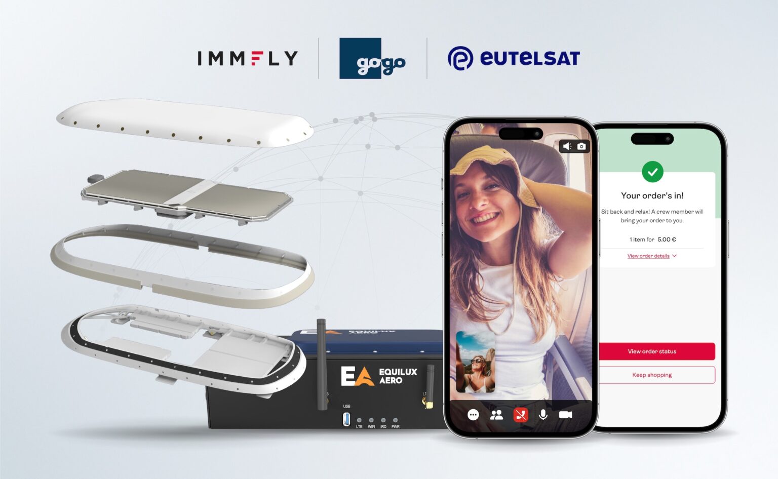 Eutelsat, Gogo, Immfly Debut IFC Solution With OneWeb - Via Satellite