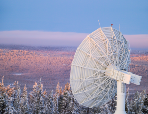 An SSC Space ground station antenna. Photo: SSC Space