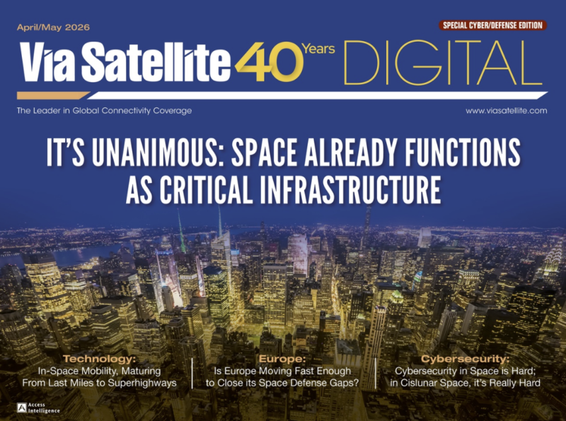 April/May Magazine: Space as Critical Infrastructure