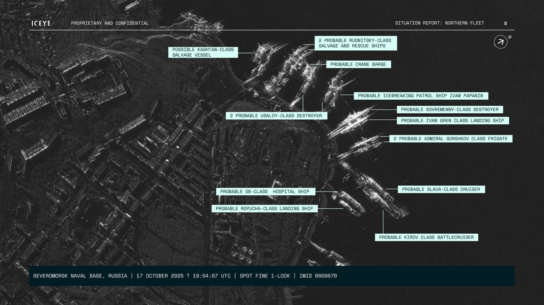 How Iceye Satellites Track Russian Vessels, Illegal Shipping in the Arctic